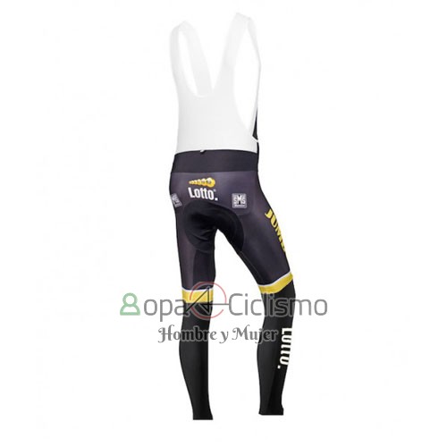 Lotto NL Jumbo Ropa Ciclismo Culotte Largo 2015 Mangas Largas AMarillo y Negro